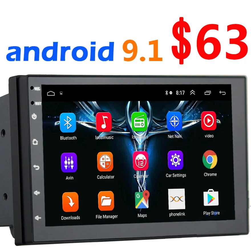 Универсальное мультимедийное радио для автомобиля 2 Din 7 &quotAndroid 9 1 Quad основной