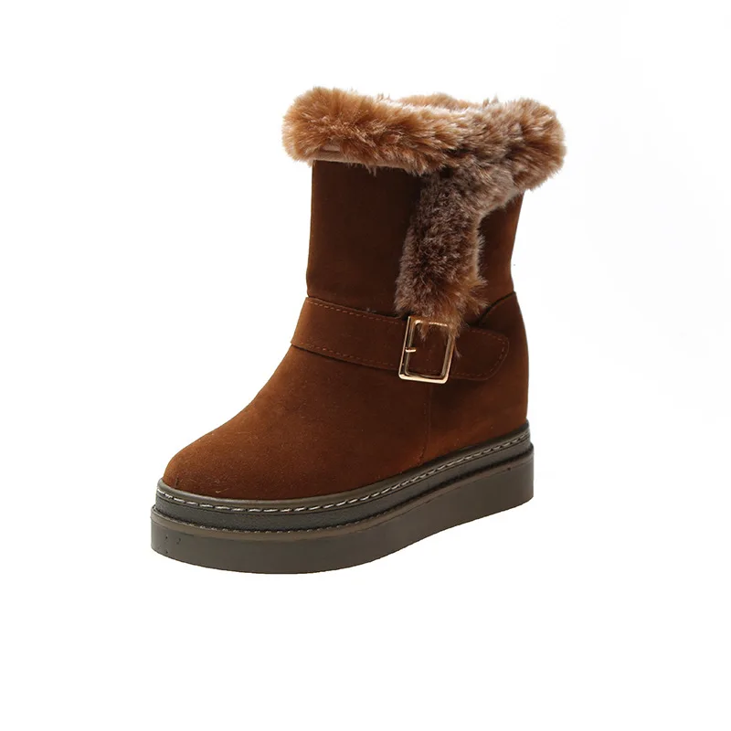 

Women Snow Boots In The Tube To Increase The Warm Velvet Snow Boots Beautiful Fashion Women Boots Winter Shoes