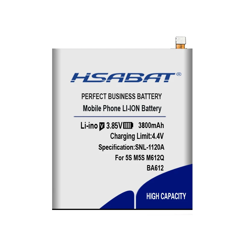 HSABAT 3800 мАч Топ батарея для Meizu Meizy 5S M6 12M M5M612Q M5S BA612