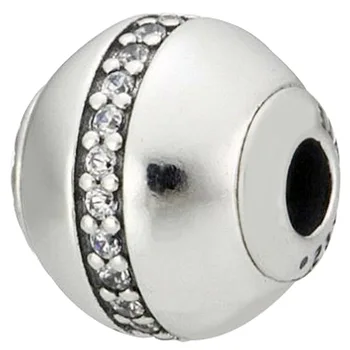

Top Quality 925 Sterling Silver Bead Charm Stability With Cubic Zirconia Beads Fit Essence Bracelet Bangle Diy Jewelry