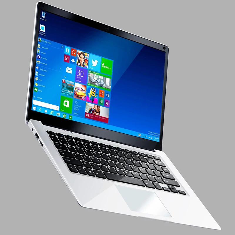  14 zoll 2GB RAM 32GB SSD Notebook Intel Atom Quad Core Laptops 1366*768 IPS Win10 dünne notebook Co
