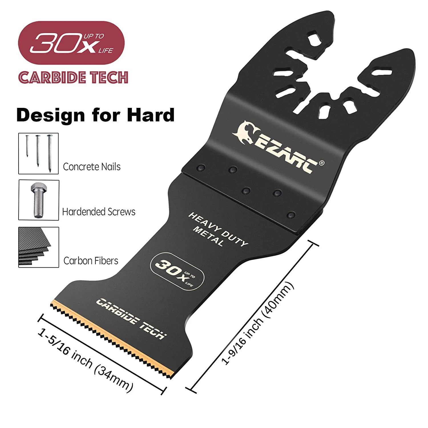 Ezarc 3 Pcs Oscillating Tool Blades 