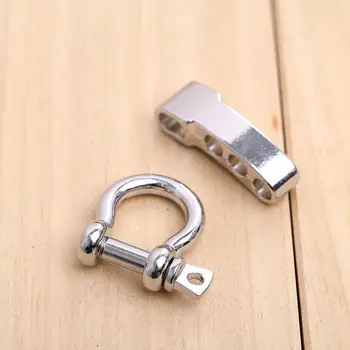 

Paracord Rope Buckle Bracelet Shackle Survival for Bracelets Stainless Steel Silver Camping Rigging Sporting Goods U Shaped