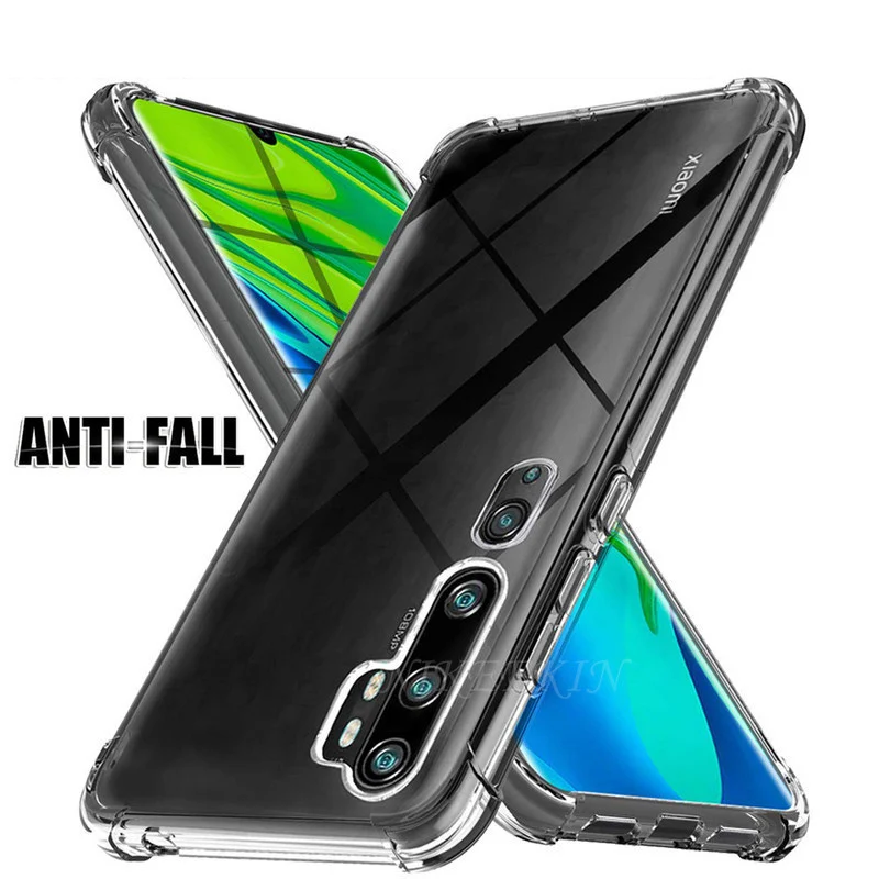 Прозрачный ударопрочный Мягкий силиконовый чехол из ТПУ для Xiaomi Mi 10 Ultra Note10 Lite 5G 9T