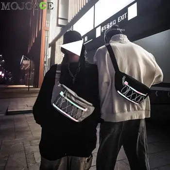 

Fashion Reflective Fanny Chest Bag Men Women Oxford Hip Hop Street Waist Purse Casual Travel Shoulder Crossbody Pack