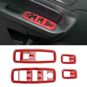 

Interior Switch Panel Cover 4Pcs Trim For Dodge Charger 2011-2019 Parts