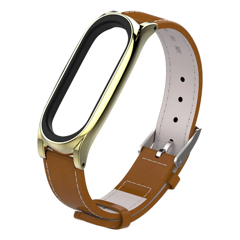 Mi jobs кожаный ремешок для Xiaomi mi Band 4 3 Ремешок Браслет band умные наручные часы Correa