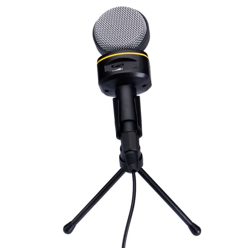 Конденсаторный микрофон. Профессиональный микрофон с штативом. С проводом 3,5 мм для компьютера. Подставка для ПК