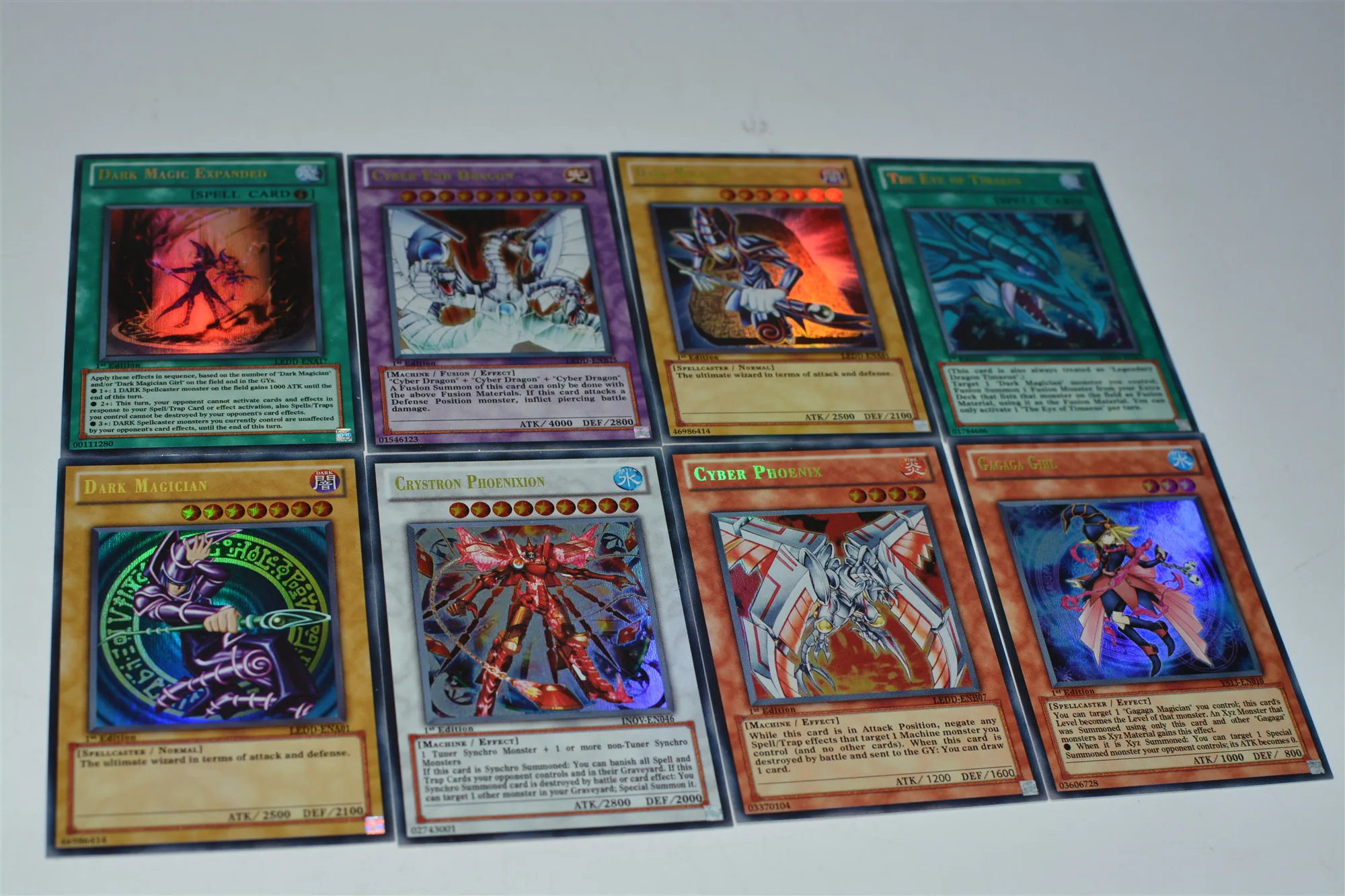 100 pieces / set game king game card classic game YuGiOh game English card collection card with flash card and anime collection