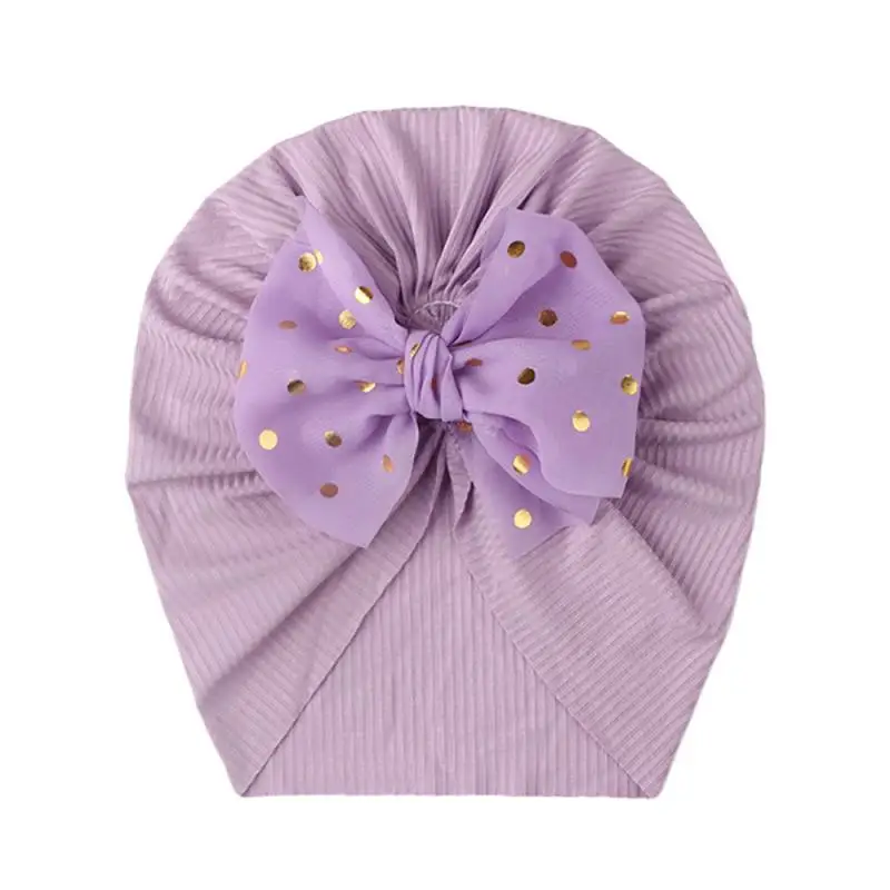 Fashion Bow Baby Hat Spring Summer Threaded Infant Toddler Newborn Baby Cap Children's Bowknot Sun Hat Headdress For 0-4 Y Baby baby accessories diy