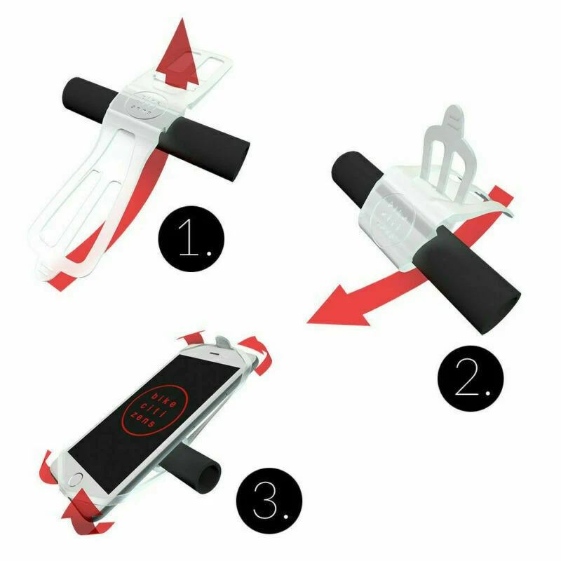 Bike Phone Holder Silicon Strap Bicycle Strap Rubber Motorcycle Mobile Phone Cycling Riding Cellphone Stand Bracket Support
