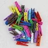 50 PCS Wholesale Very Small Mine Size 25mm Mini Natural Wooden Clips For Photo Clips Clothespin Craft Decoration Clips Pegs ► Photo 2/6