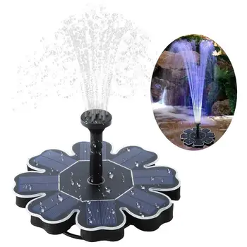 

1.6W/2.5W Floating Fountain Pump Garden Decoration Petal Fountain Water Pump Solar Powered With 4pcs Different Fountain Nozzles