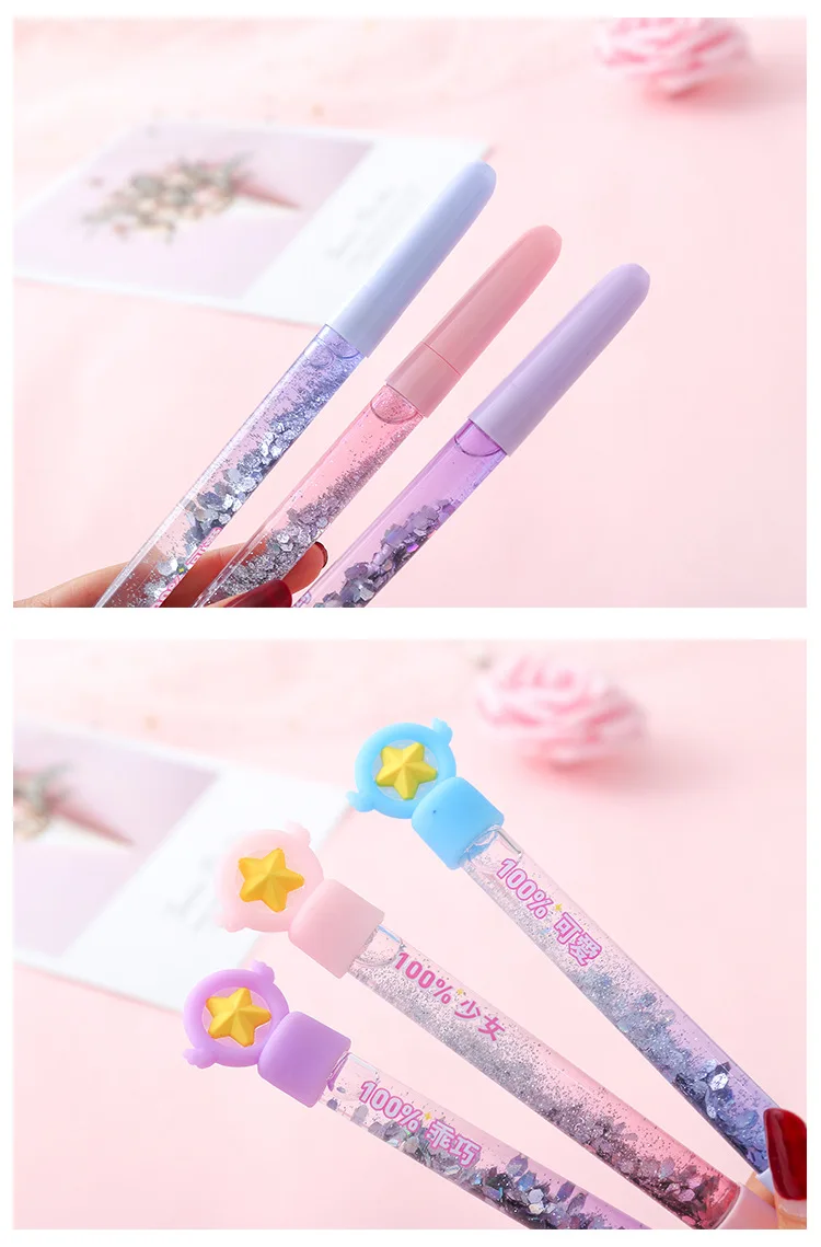 Карта Captor Cardcaptor Sakura Sailor Moon Милая 0,5 мм карандаш гелевая ручка канцелярские принадлежности косплей аксессуар Рождественский подарок для девочки