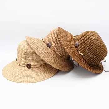 

Womens Wide Brim Straw Hat Floppy Foldable Roll up Cap Beach Sun Hat UPF 50+
