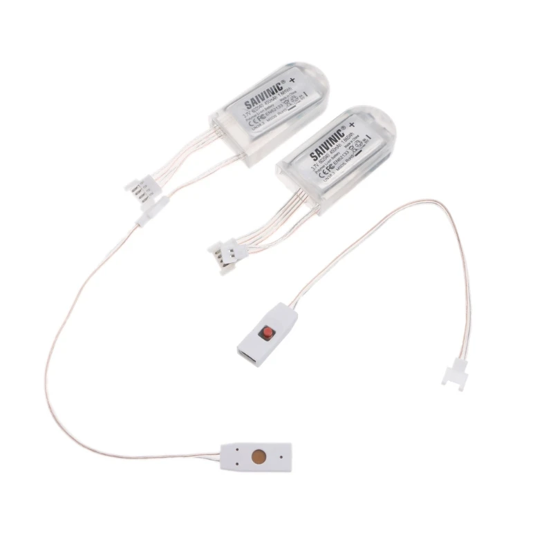 1 Pair Waterproof USB LED Shoes Strip Light 0.65mx2 RGB SMD3528 Flexible Decor