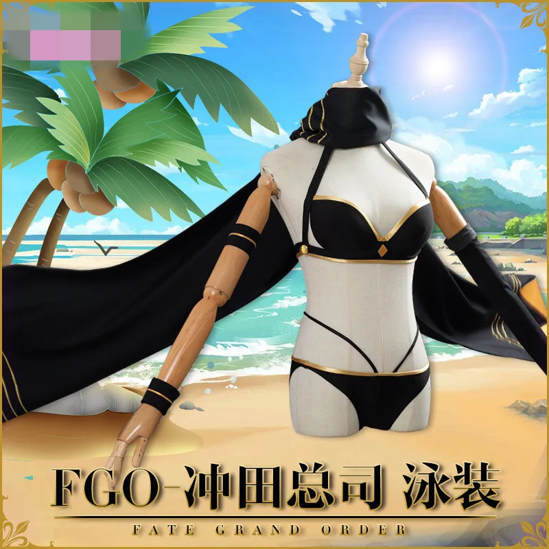 Игра Fate/Grand Order слуга Ereshkigal Okita Souji Косплей Костюм Купальник Хэллоуин косплей женское платье