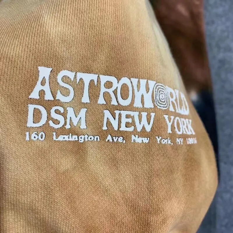 19FW с изображением Трэвиса Скотта ASTROWORLD Толстовка для мужчин и женщин 1:1 хип хоп яркое с изображением Трэвиса Скотта Astroworld модные повседневные толстовки