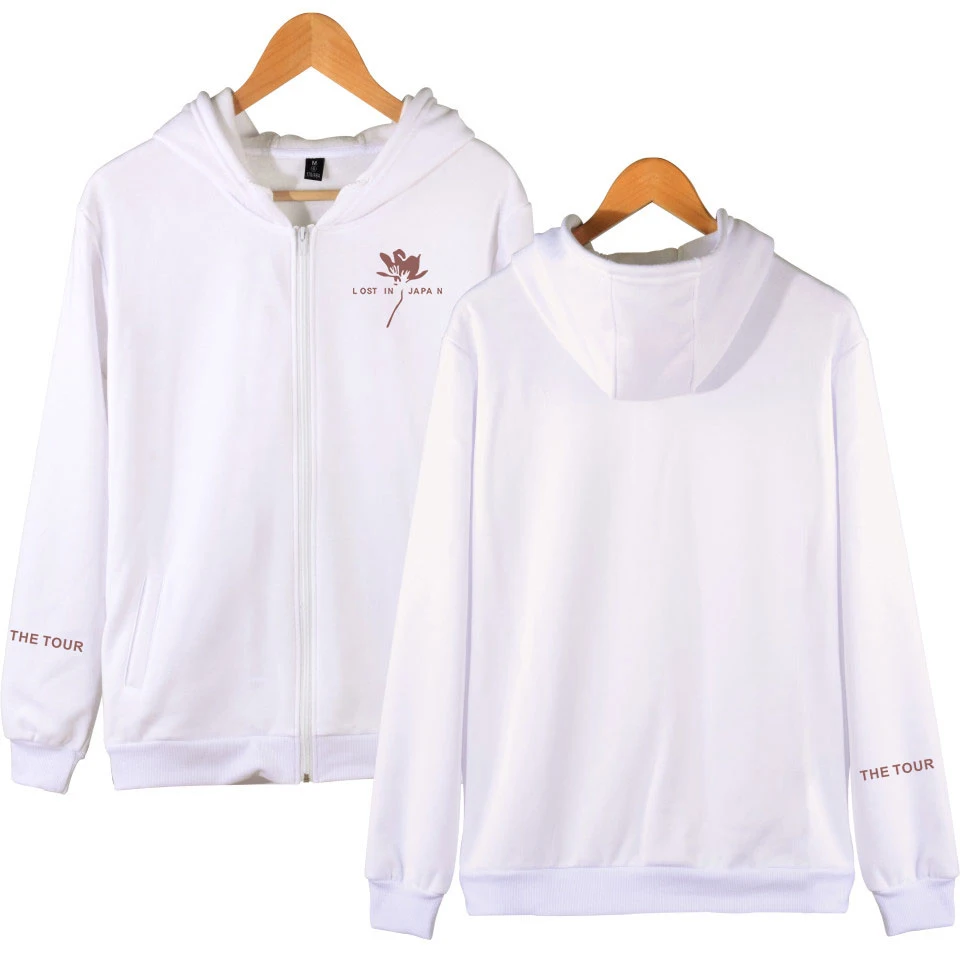 SHAWN MENDES Sweatshirt Women Zipper Hot Sale K-pop Bangtan Hoodie Sweatshirt Korea Jung Kook New Style Hoodies Clothes