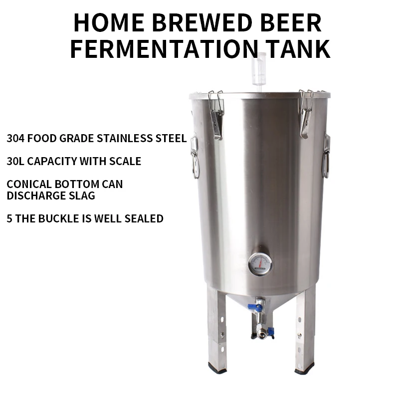 30LHomeBrewedBeerFermentationTankFermentationtankconeshaped