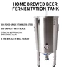 30L Home Brewed Beer Fermentation Tank Fermentation tank cone-shaped fermentation tank 304 stainless steel self-brewed 1