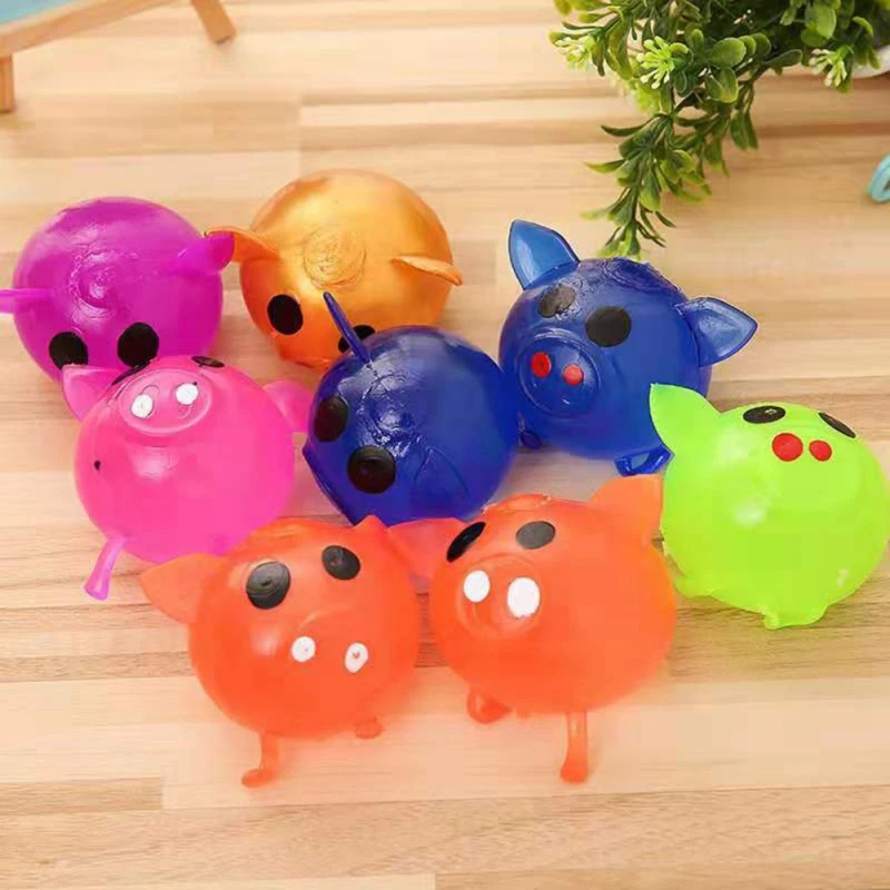 

Mini Stress Relief Decor Jello Pig Cute Anti Stress Splat Water Ball Vent Toy Venting Sticky Squeeze Toy Children Funny Gift Toy