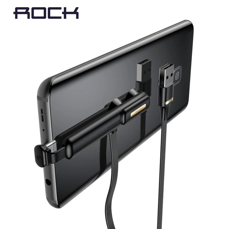 ROCK Type C мобильный телефон игровой USB кабель для Samsung S10 S8 S9 Huawei P20 Pro P30 2A Быстрая