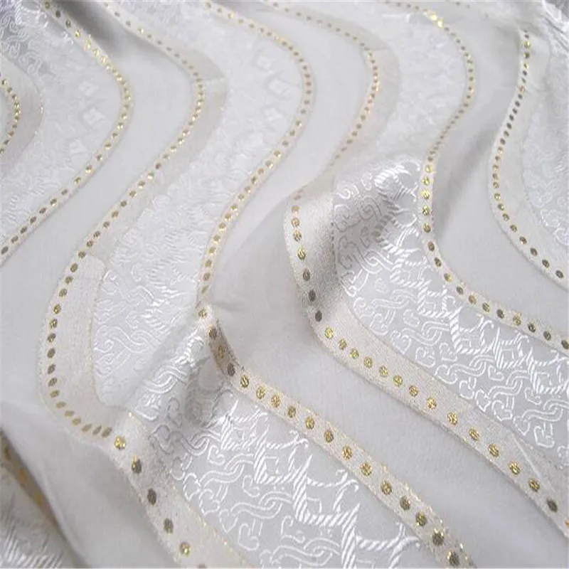 Шелк люрекс Металлик Жаккардовая Ткань шелковое платье ткань для сари женская одежда
