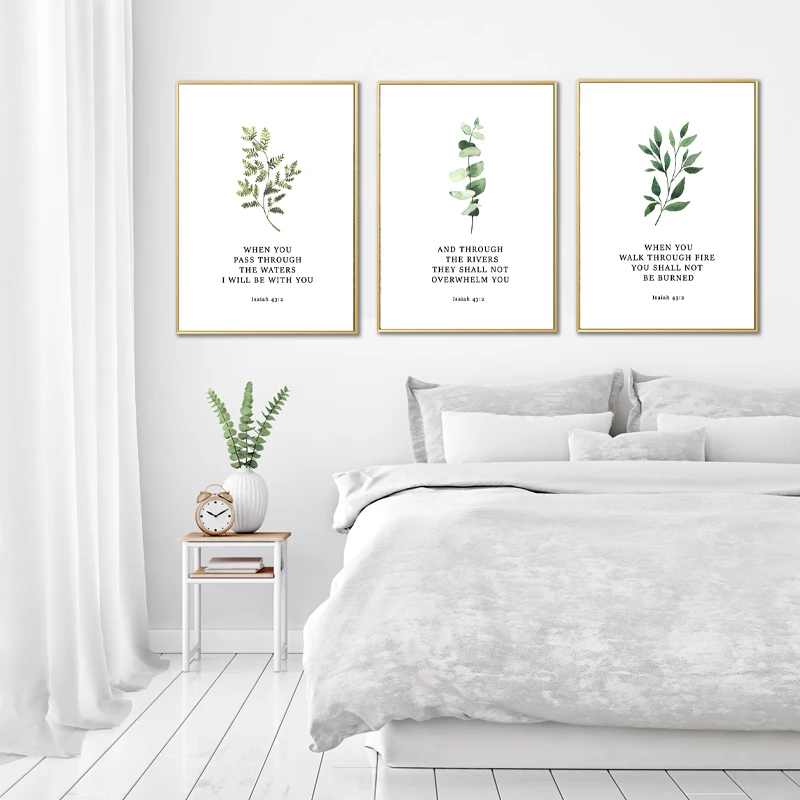 Isaiah-43-2-Bible-Verse-Print-Watercolor-Plants-Christian-Quote-Poster-Isaiah-Wall-Art-Picture-Canvas (3)