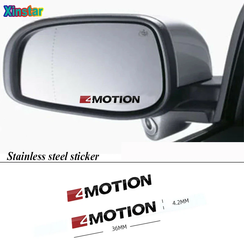 

2pcs 4MOTION Car Stickers For VW Golf Passat Scirocco LAVIDA Jetta CC EOS Polo Touareg Tiguan 4MOTION Car Trunk Sticker
