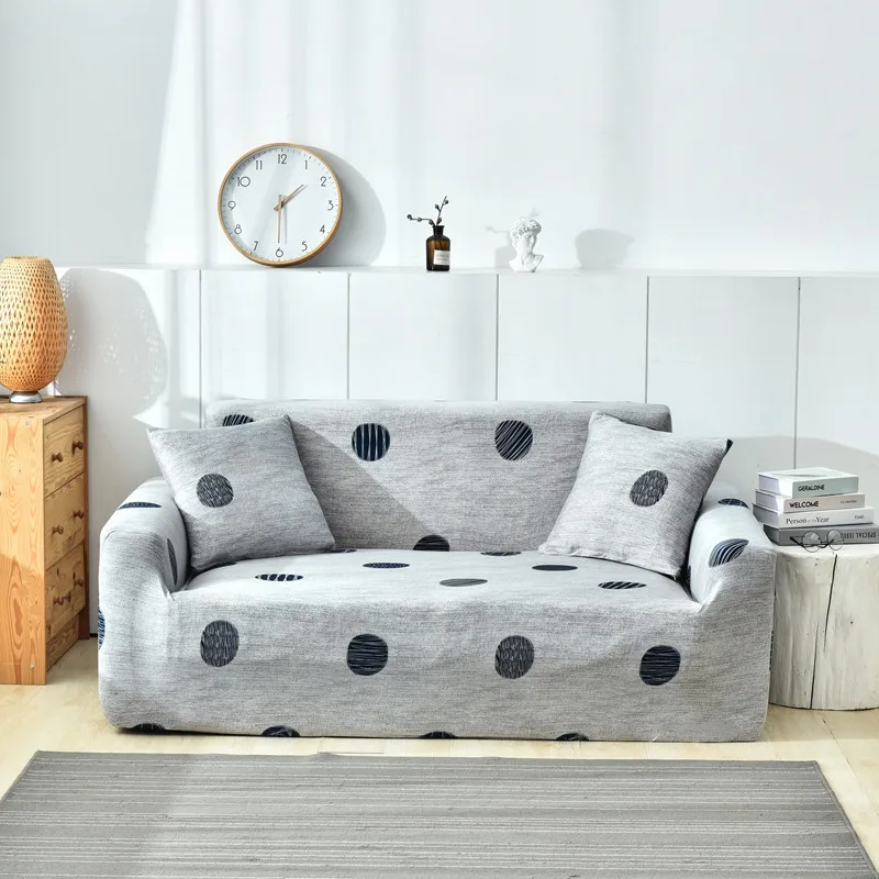 

Nordic Ins Style Elastic Sofa Cover Living Room Slip-resistant Sectional Elastic Slipcover Anti-dust All-inclusive Couch Cover