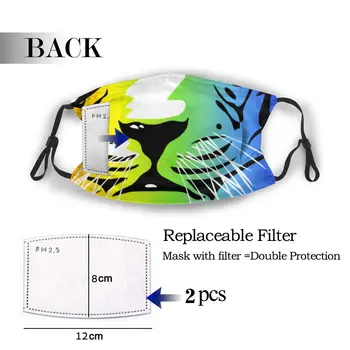 

protective mask with filter Rainbow Tiger Family anti dust PM2.5 reuse adult teen child girl