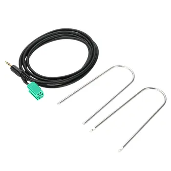 

Car Aux Stereo Audio Line Input Adapter Cable 3.5mm for iPhone iPod MP3 + Removal Tool for Renault 2005-2011 Clio Megane HOT
