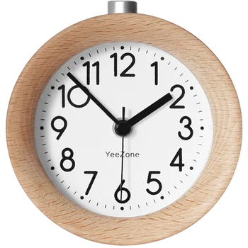 

Modern Wood Alarm Clock Digital Battery Kids Wake Up Bedside Alarm Clock Desk Wooden Zegar Na Biurko Desk Decoration AE50AC