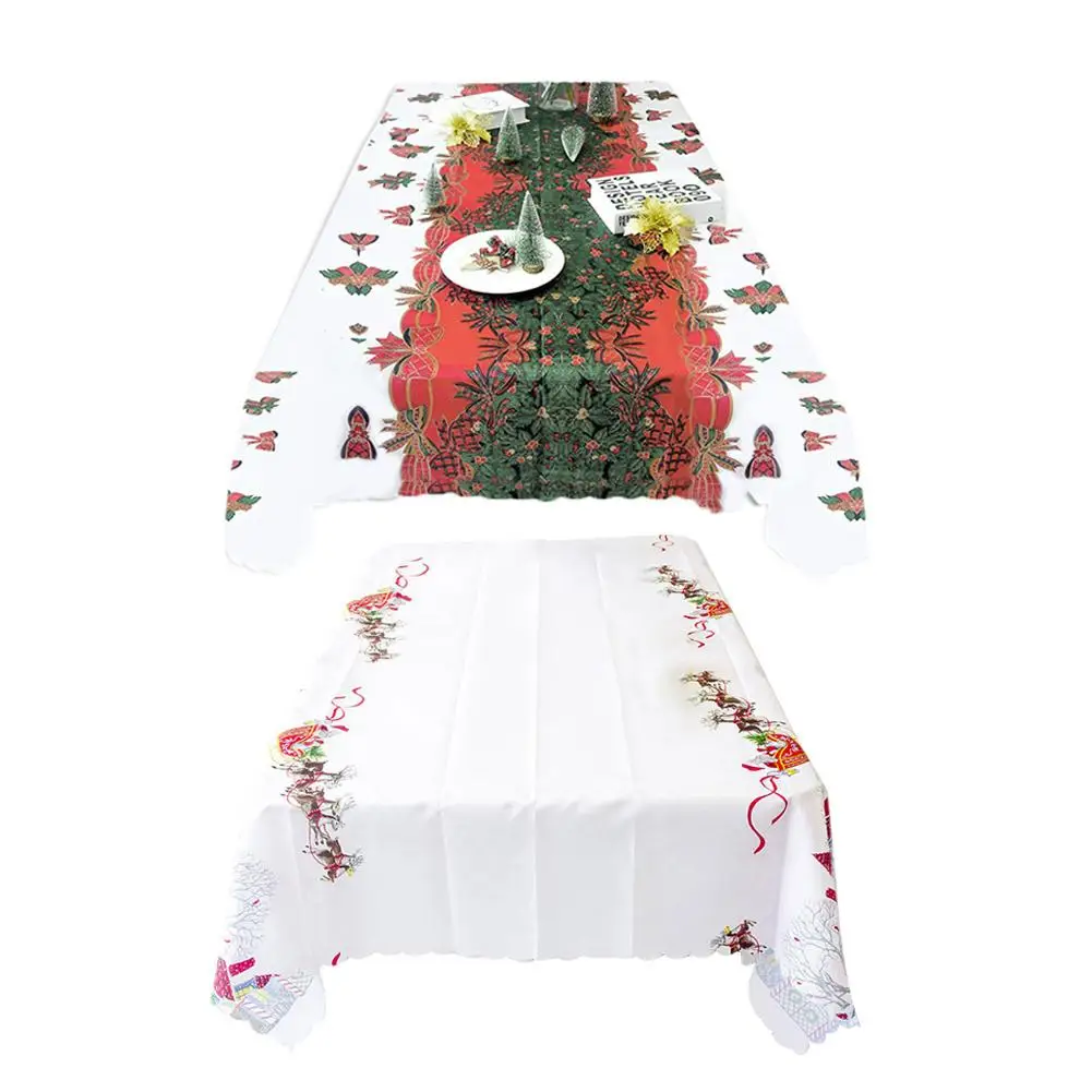Christmas Ornaments Christmas Party Decoration Tablecloth Hotel Table Gadgets Xmas Decorations Table Cloth Home Decor Supplies