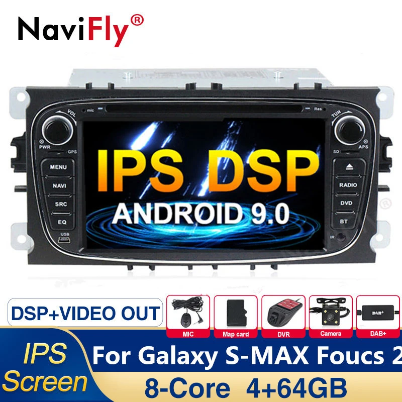 

IPS DSP 4G Android 9.0 8Core Car gps navigation for FORD/Focus/S-MAX/Mondeo/C-MAX/Galaxy with canbus WIFI radio FM AM dvd player