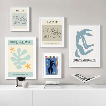 

Henri Matisse Fashion Retro Modern ART Posters And Prints Abstract Portrait Wall Canvas No FRAME