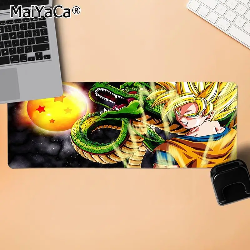 LockEdge 30X90cm MaiYaCa ваши собственные коврики аниме Dragon Ball Z Dragon Ball Goku компьютерные игровые коврики геймер скорость мыши розничная резиновый коврик для мыши - Цвет: LockEdge 30X90cm
