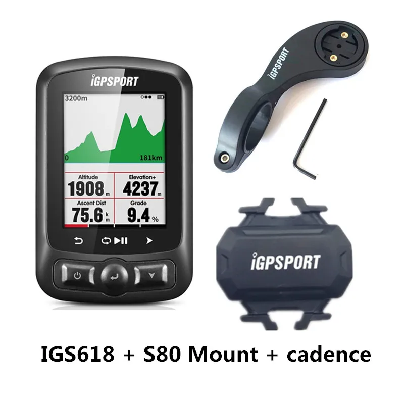 Option 7 I gps порт IGS618 ANT+ gps компьютер велосипедный Bluetooth беспроводной секундомер водонепроницаемый велосипедный датчик настольный компьютер абсолютно - Цвет: Option 7