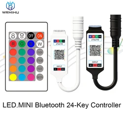 Mini RGB Bluetooth-Compatible Music RF Remote Controller DC For DC5-24V RGB Light Strip Smart APP Control