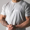 JAPAN LYFT Men Running T-shirt Short Sleeve Cotton T Shirt Casual Print T Shirt Gym Fitness Bodybuilding Workout Male Tee Tops 6