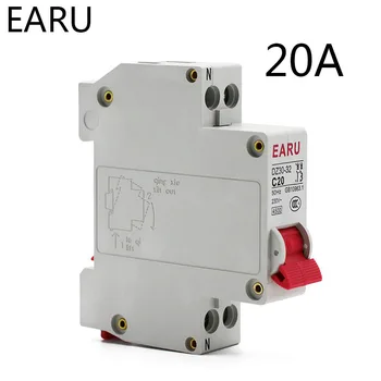 

20A DZ30-32 DPN 1P+N Mini Circuit Breaker MCB Din Rail Mounting Cutout Miniature Household Air Switch OEM Circuit Protector