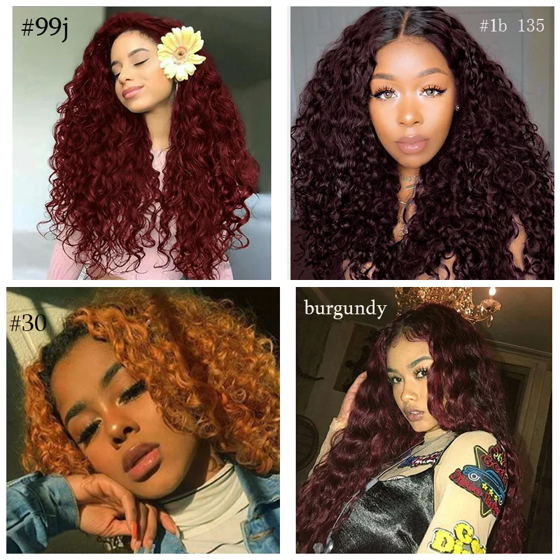 Red Wavy Weave