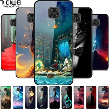 

For Xiaomi Redmi Note 9S Case Temepred Glass Hard Phone Cover for Xiaomi Redmi Note 9 Pro Phone Case Luxury Note9 Note 9 S 9Pro
