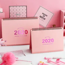 2020 table calendar creative simple small fresh desktop decoration plan this style small calendar notebook customization