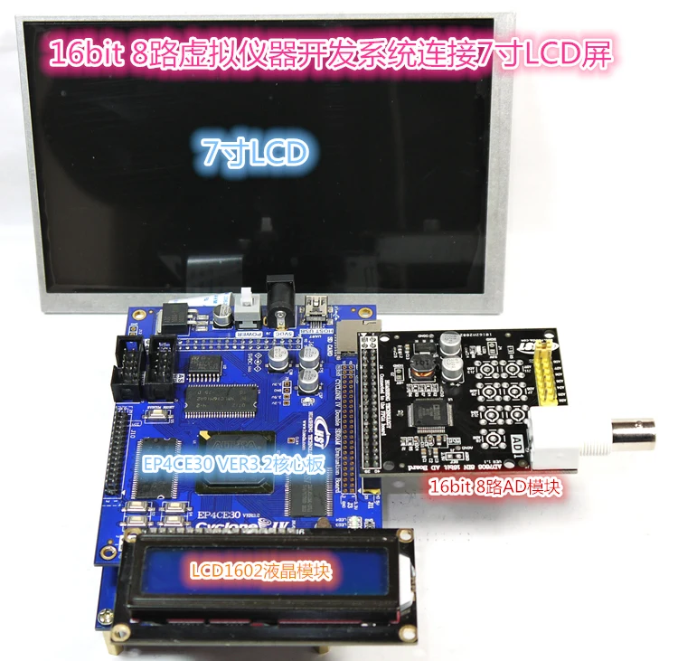 AD7606 8-канальный 16bit приобретением данных USB виртуального инструмента развития Системы