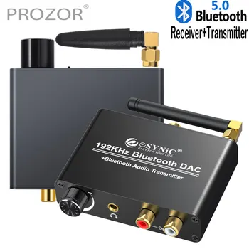 

Prozor 192kHz Bluetooth DAC Converter Bluetooth V5.0 Transmitter Digital to Analog Converter For aptX SBC TV Headphone Speaker