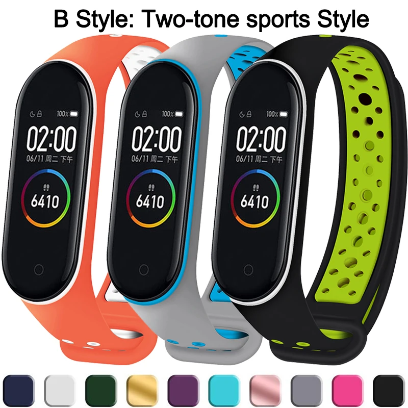Симпатичный сменный Браслет для Xiaomi Mi Band 3 4 5 ремешок mi band браслет