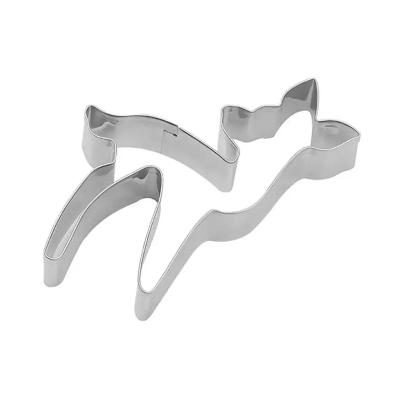 

1Pc Christmas Elk Biscuit Mold Cookie Cutter Stainless Steel Baking Tool