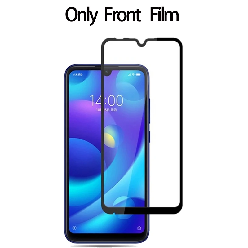 Only Front Film Переднее Защитное стекло на Xiaomi Redmi 7 редми нот 7 Защита экрана закаленное стекло для Redmi 7 A Glass Note 7 Pro стекло+ объектив камеры+ задняя пленка сяоми редми ноут 7 ксиоми редми 7 A Cтекло - Цвет: Only Front Film